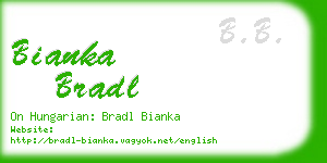 bianka bradl business card